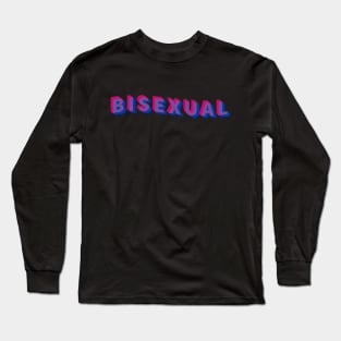 wiggly bisexual design Long Sleeve T-Shirt